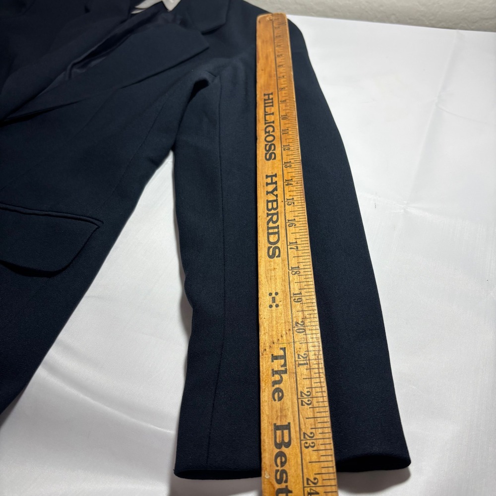 Liz Claiborne Collection Women 6 Navy Blue Blazer Suit Jacket Career - Picture 9 of 9